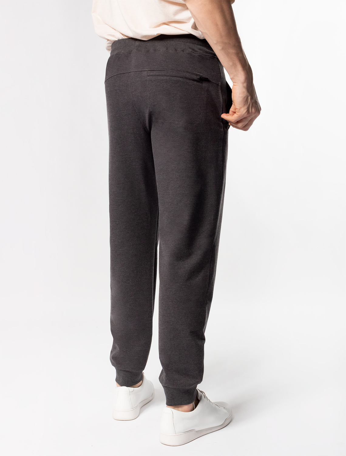 картинка Брюки мужские т.серый меланж от магазина Одежда+