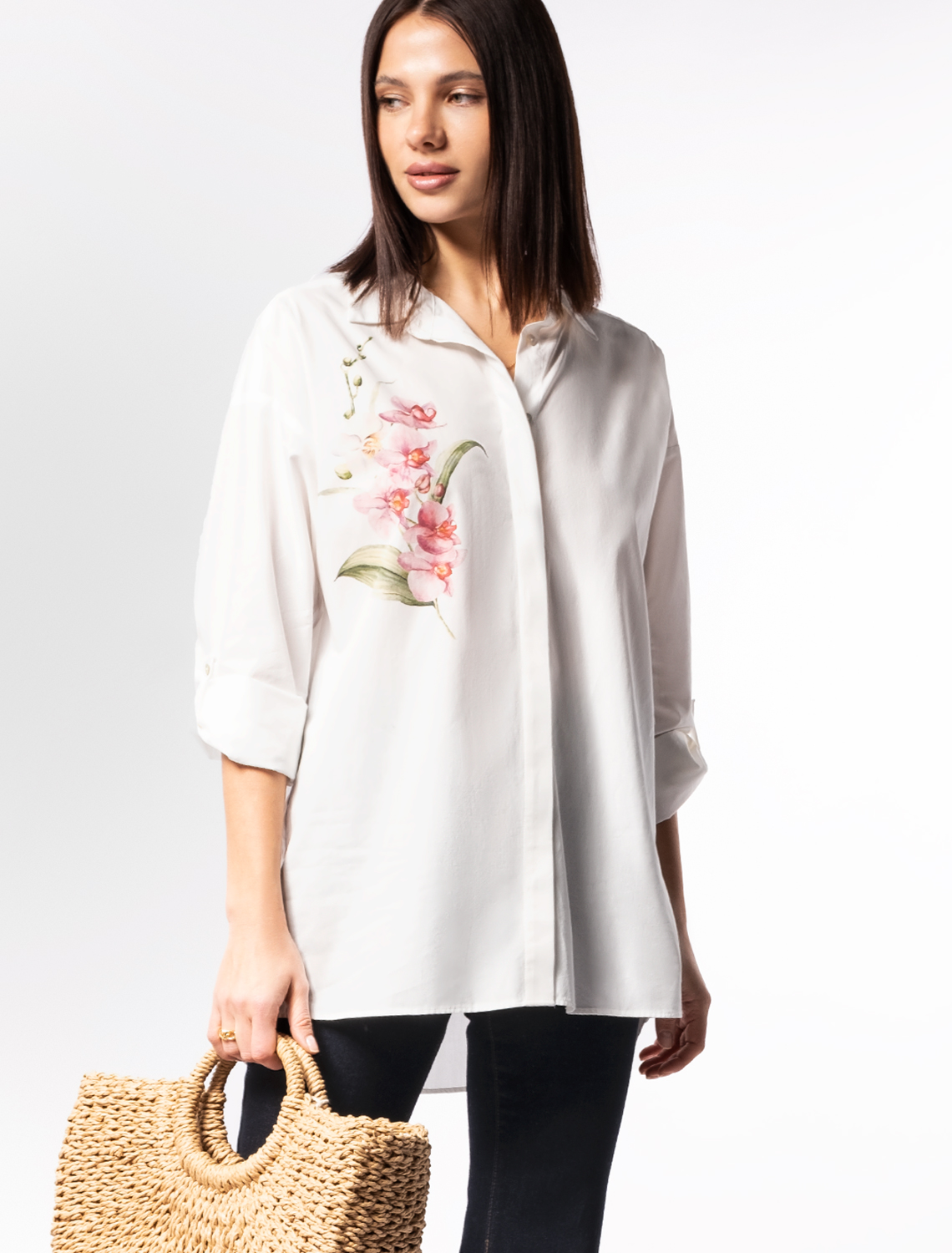 картинка Блузка женская белый_орхидея от магазина Одежда+