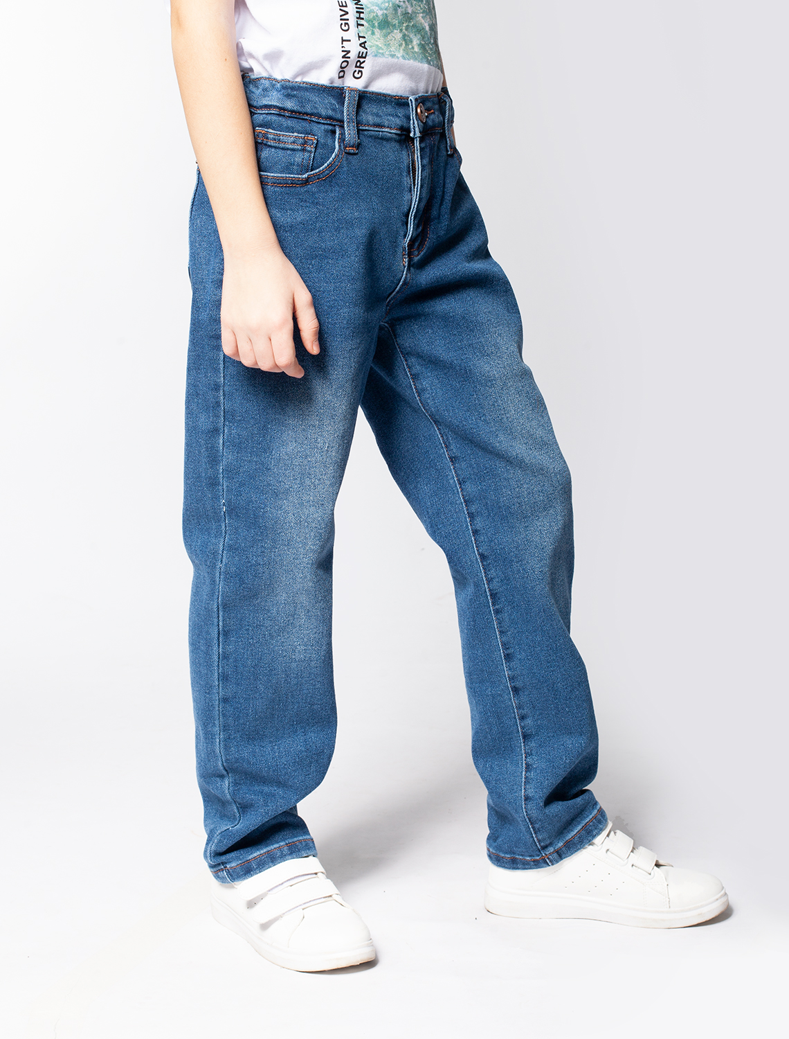 картинка Джинсы для мальчика светло-синий от магазина Одежда+